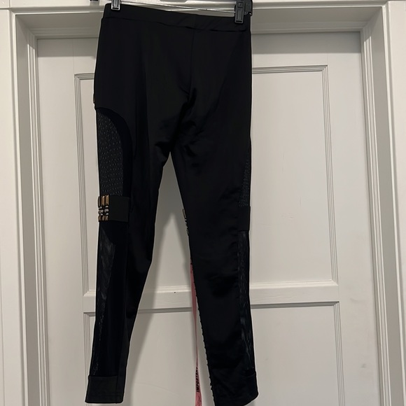 Celeb Boutique BLACK MESH & GOLD EMBELLISHED LEGGINGS - Picture 8 of 8